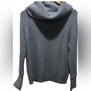 Market & Spruce Soft Blue Cowl Neck Sweater